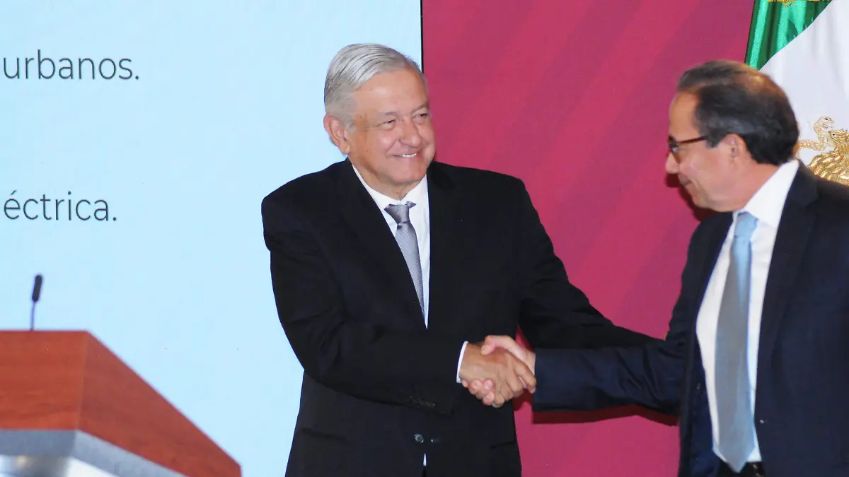 Andrés Manuel López Obrador y Carlos Salazar Lomelí, foto. Ernesto Muñoz 